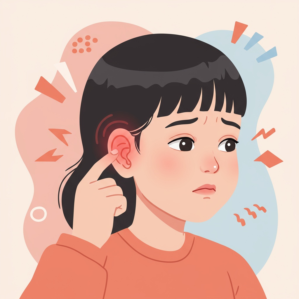 孩子耳朵痛、發燒，小心是中耳炎警訊！本文詳解兒童中耳炎症狀，包含耳朵痛的感受、發燒原因及聽力受損的隱形危機。了解中耳炎是否會自己好？以及如何從生活習慣預防，幫助家長掌握孩子健康，及早發現並處理聽力問題。