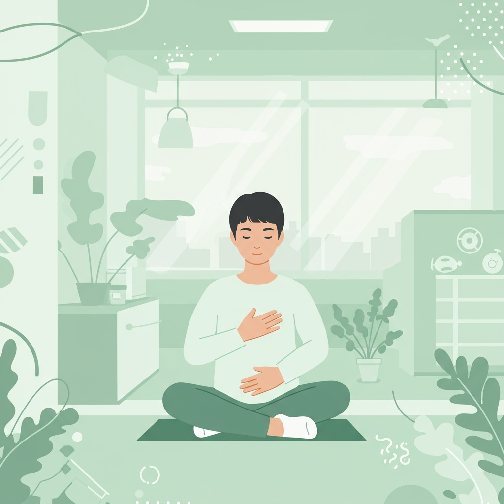 壓力大，蕁麻疹就癢個不停？感覺越焦慮，皮膚就越癢，陷入失控的惡性循環？本文將教您一套簡單有效的 **5 分鐘腹式呼吸法**，幫助您在壓力來襲時立即中斷發作，舒緩惱人搔癢，一步步重拾身體的平靜與掌控感。